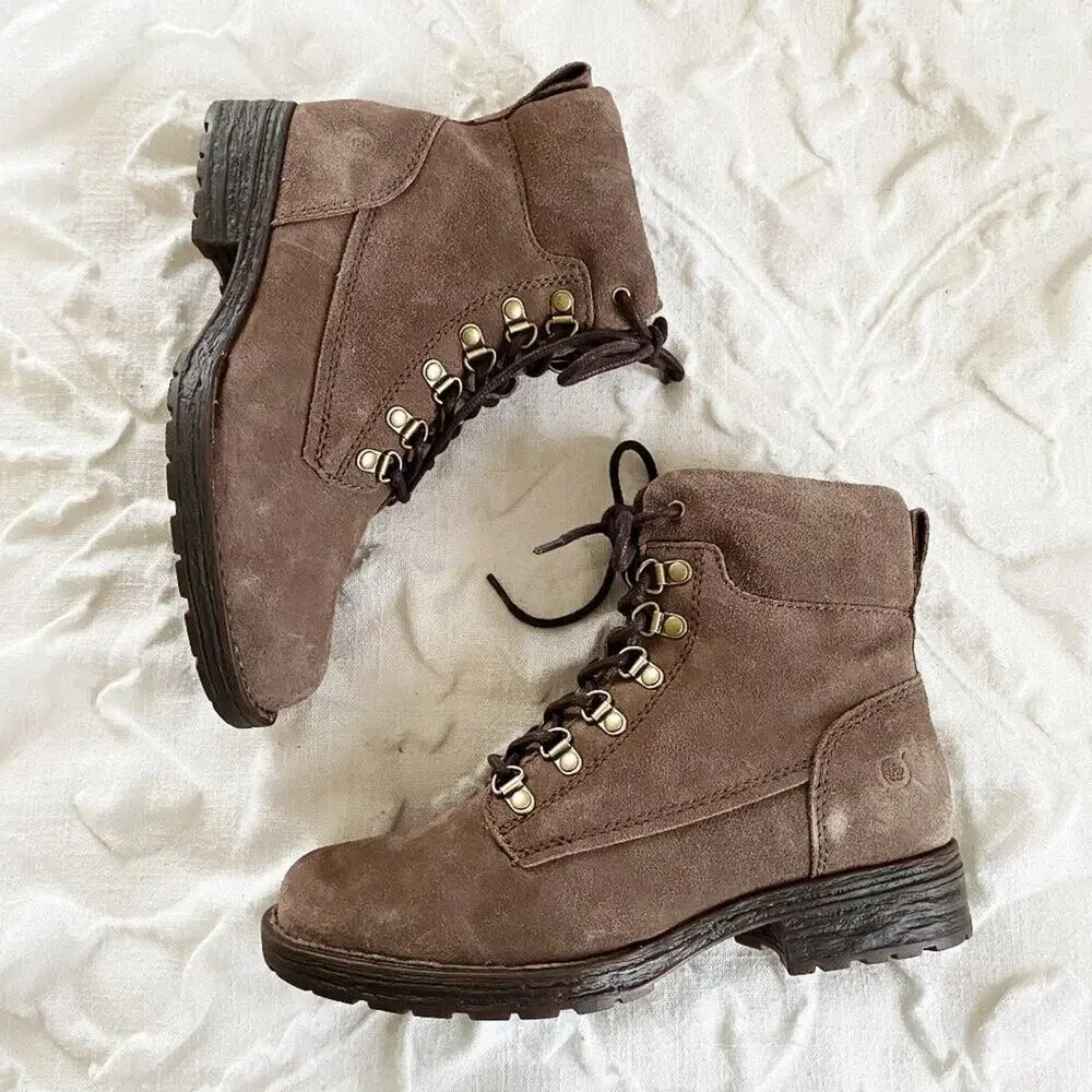 Born Codi Lace Up Boots Size 6 New